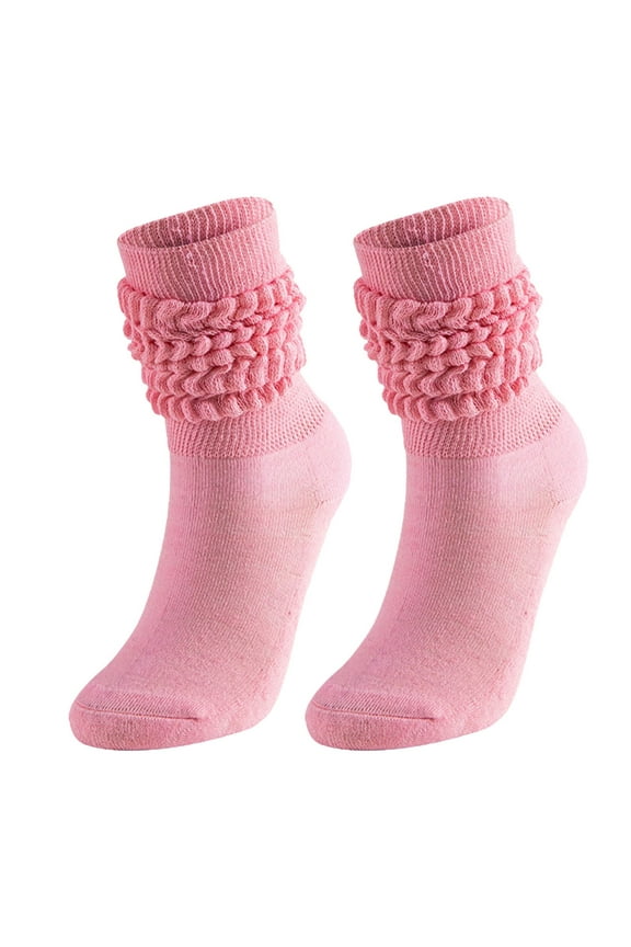 Compression Socks Clearance, Medium High Tube Bubble Socks Fashion and Versatile Socks Men and Women Casual Warm Socks Compression Socks for Women Pink One Size