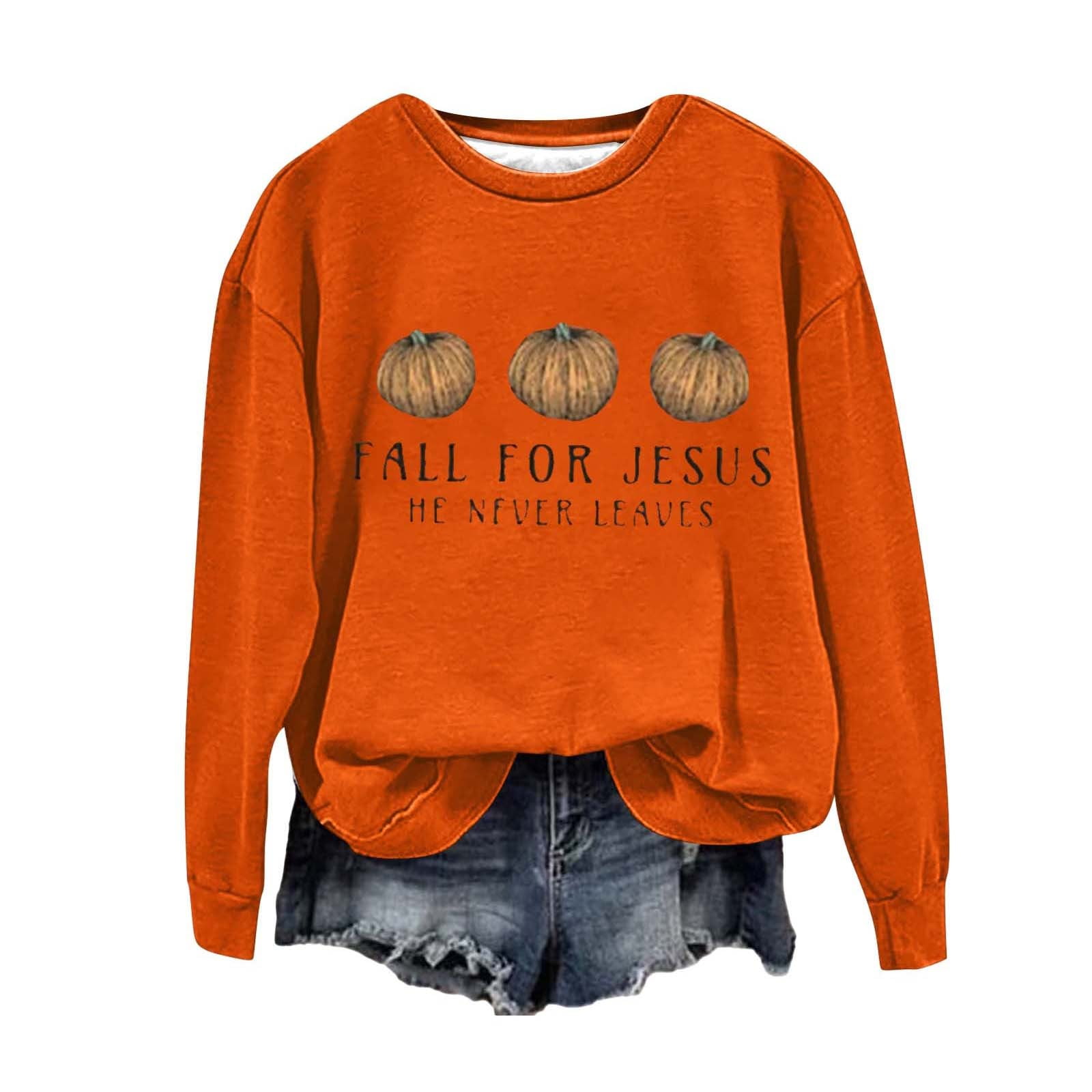 Beugl Halloween Sweatshirt Clearance, Women Halloween Pumpkin Ladies