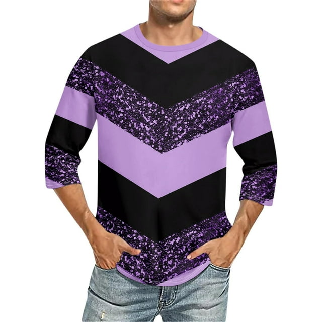 Beugl Mens Shirts Clearance, Men's 3/4 Sleeve Shirt Sports Casual Shirt