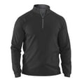 thumbnail image 1 of Beugl Mens Shirts Clearance, Mens Casual Long Sleeve Quarter Zip Pullover Shirt Pullover Men's Plunging Sleeve Pullover Golf Shirts for Men, Polo Shirts for Men Black XL, 1 of 6