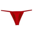 thumbnail image 1 of Beugl Mens Thong Clearance, Mens Open Back Low Waist Underpants Briefs G-String Thong Underwear Mens Underwear, Underwear for Men XXXL Red, 1 of 3