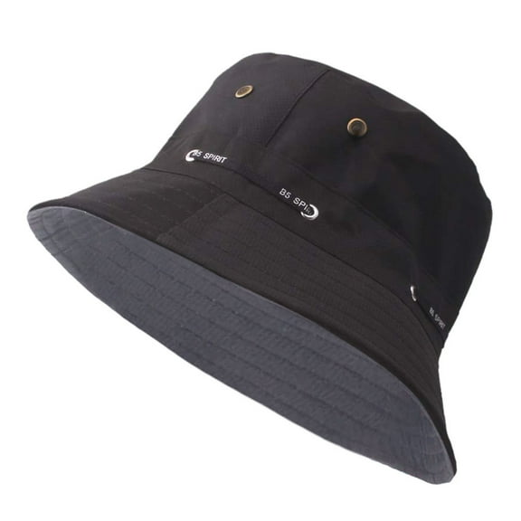 Beugl Sun Hat Clearance, Adult Men and Women Cap Fashion Cap Outdoor Sun Hat Travel Casual Pot Bucket Hat Summer Hats Beach Hats Black