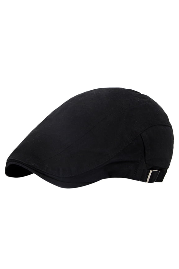 Sun Hats Clearance, Unisex Fashion Cotton Newsboy Cap Soft Fit Cabbie Hat Casual & Dress Style Kentucky Derby Hats for Women Beret Hats for Women Black One Size