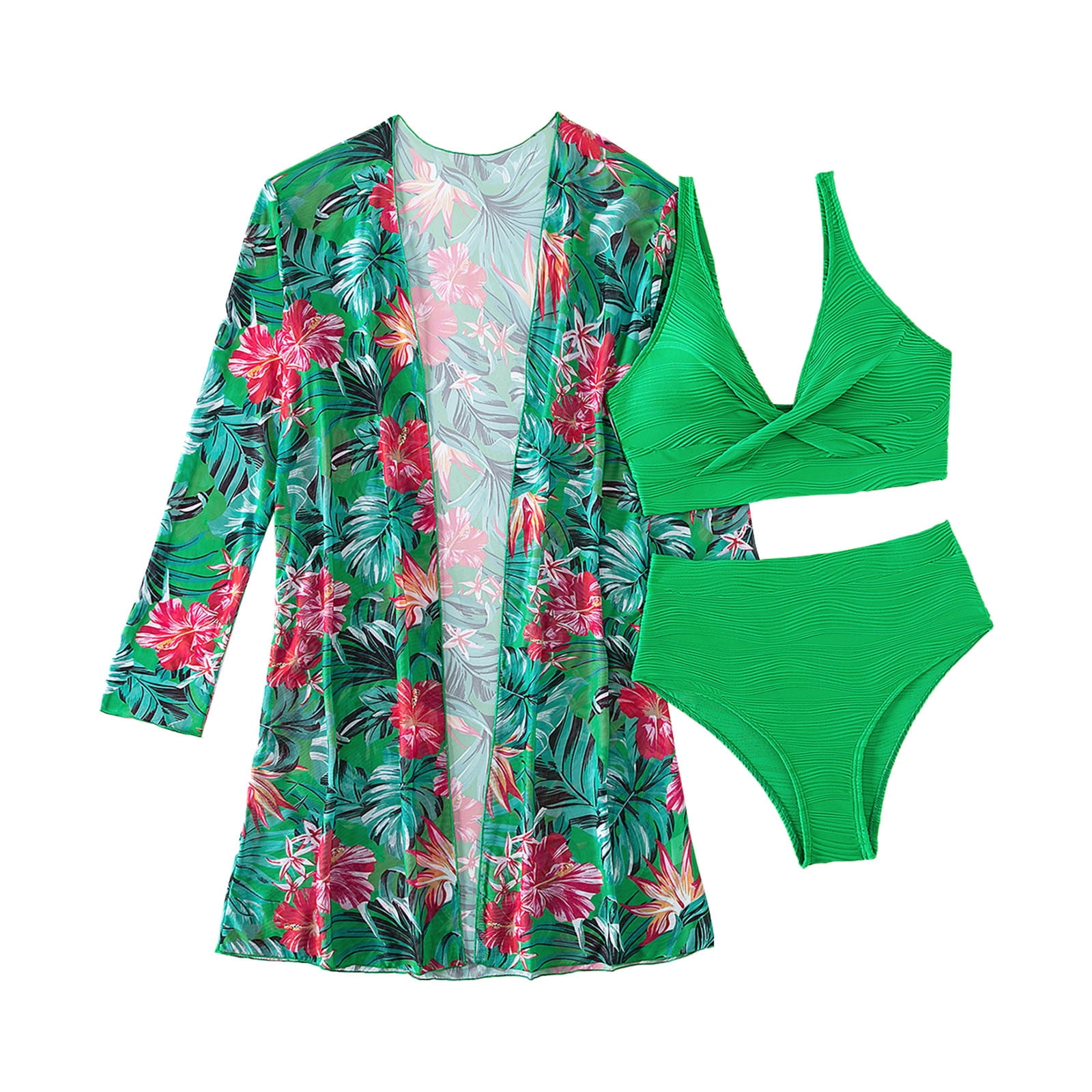 Beugl Two Piece Swimsuit for Women, Women's Multi Color 3 Piece ...