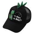 thumbnail image 1 of Beugl Visor Hats Clearance, Kids Baby Boys Girls Dinosaur Embroidered Cap Fashion Baseball Cap Peaked Hat Baseball Cap Women Sun Hats for Women Black One Size, 1 of 2