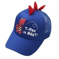 thumbnail image 1 of Beugl Visor Hats Clearance, Kids Baby Boys Girls Dinosaur Embroidered Cap Fashion Baseball Cap Peaked Hat Baseball Cap Women Sun Hats for Women Blue One Size, 1 of 2