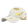 thumbnail image 1 of Beugl Visor Hats Clearance, Mens and Womens Outdoor Gold Leaf Trend Fashion Casual Caps Travel Holiday Sports Baseball Caps Summer Hats Sun Hat Beach Hats White, 1 of 4
