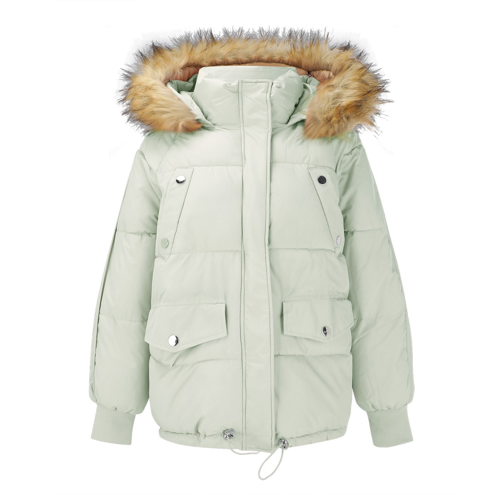 Beugl Winter Coats for Women, Women's Large Collar Windproof and Warm