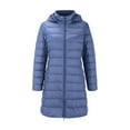 Beugl Winter Jackets for Women, Women's Solid Color Hooded Coat