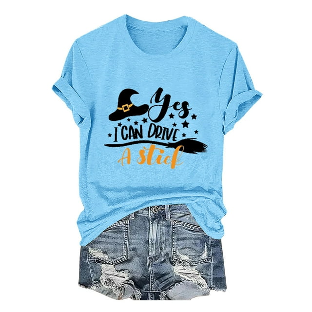 Beugl Womens Halloween Shirts Clearance, Women's "Yes, I Can Drive