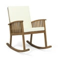 thumbnail image 1 of Beulah Outdoor Acacia Wood Rocking Chair, 1 of 10