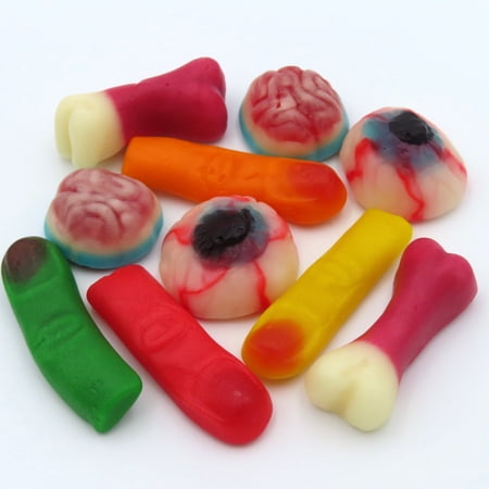 Beulah's Gummy Body Parts, 1 Pound Package, 60 Pieces of Candy