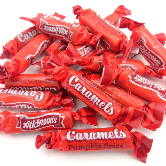 Beulah's Pumpkin Spice Caramels, 1 Pound Package, 100 Pieces of Candy