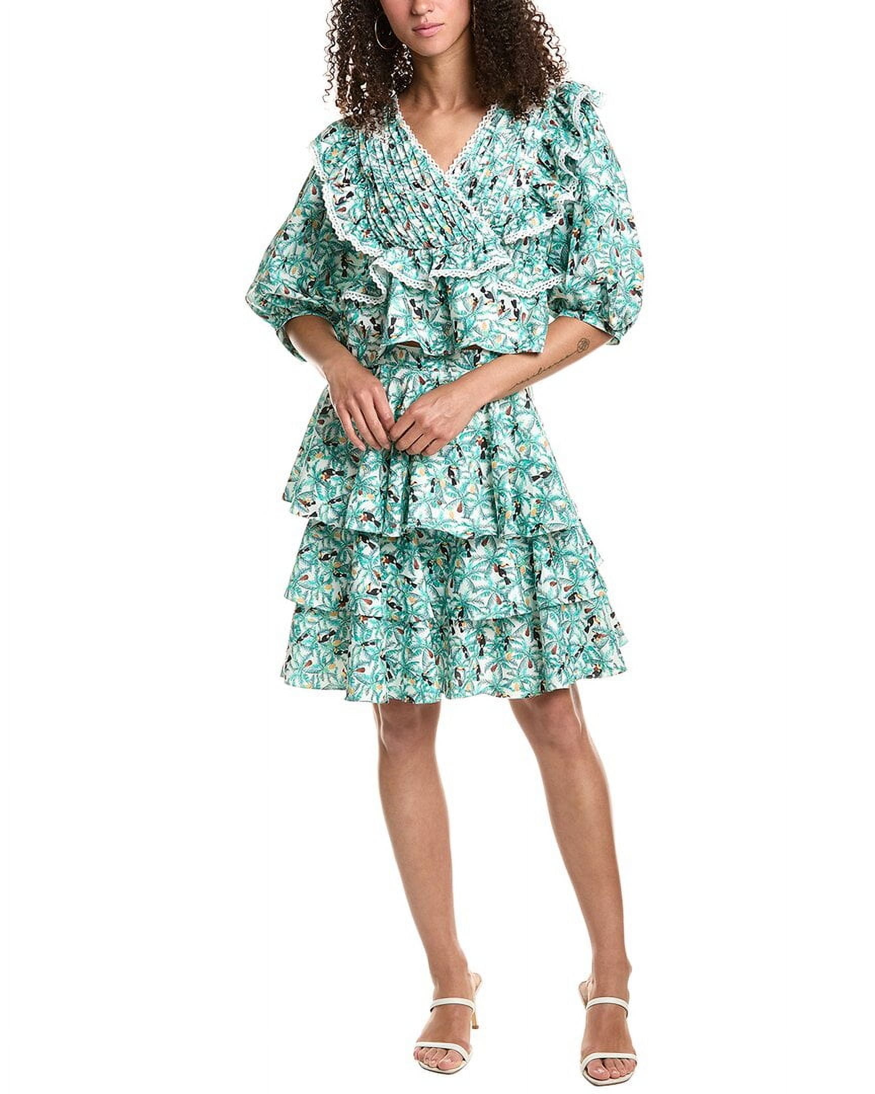 beulah green dress Beulah London Ahana Long-Sleeve Dress in Green UFO No More