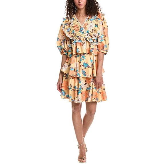 Beulah womens 2pc Top & Skirt Set, s, Yellow