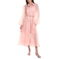 thumbnail image 1 of Beulah womens  Long Sleeve Midi Dress, m, Pink, 1 of 3