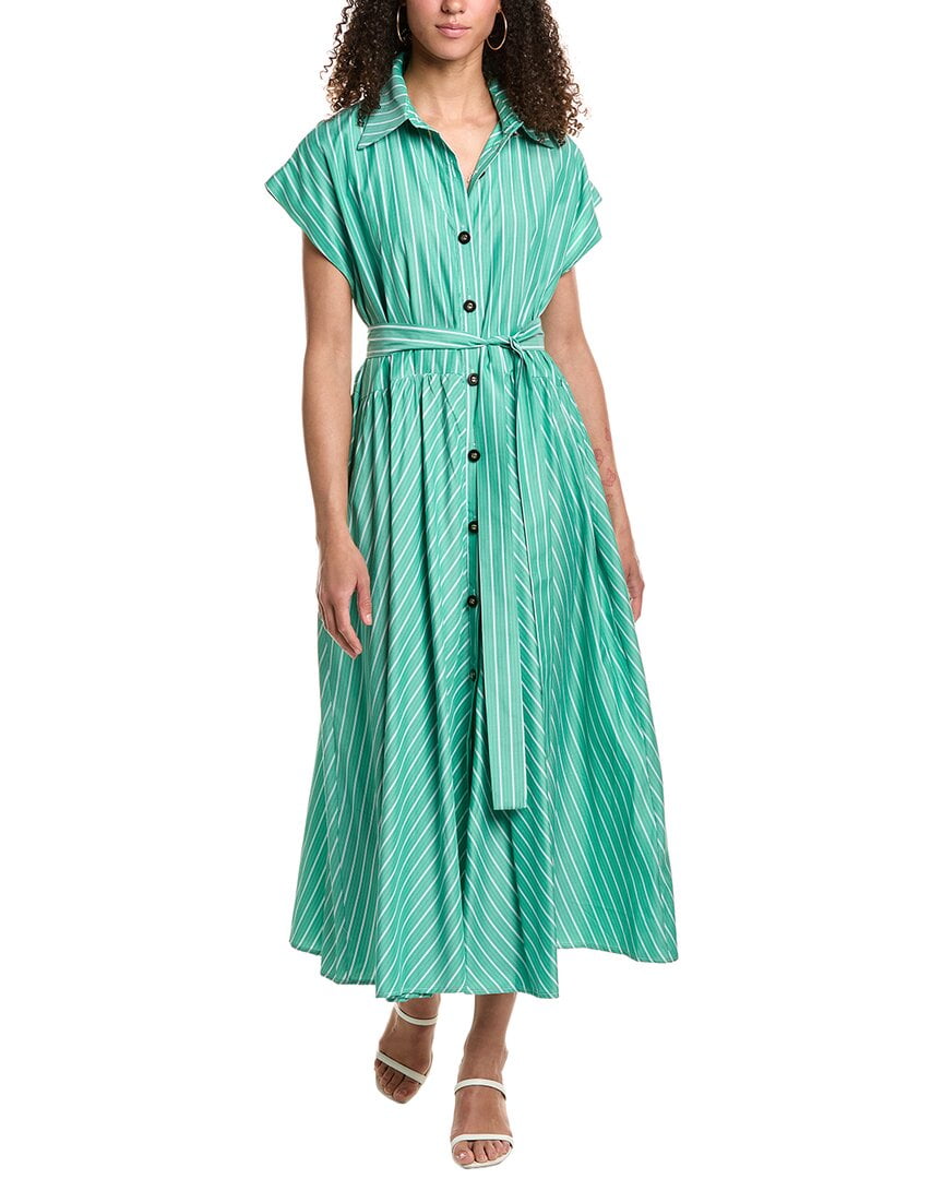 Beulah womens Maxi Shirtdress, os, Green - Walmart.com