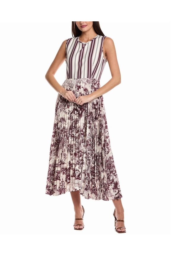womens  Midi Dress, s, Purple