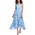thumbnail image 1 of Beulah womens  Tiered Maxi Dress, l, Blue, 1 of 3
