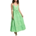 thumbnail image 1 of Beulah womens  Tiered Maxi Dress, m, Green, 1 of 3
