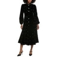 thumbnail image 1 of Beulah womens  Velvet Midi Dress, s, Black, 1 of 3