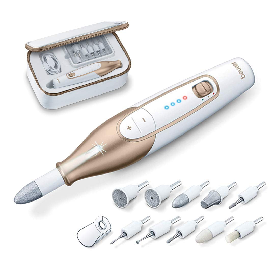 Beurer 14-Piece Manicure & Pedicure Kit | Rechargeable Electric Drill