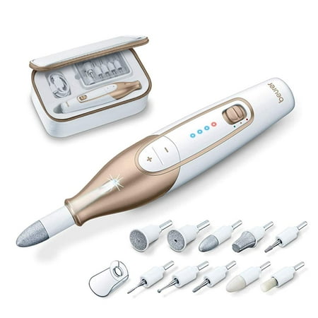 Beurer 14-Piece Manicure & Pedicure Kit | Rechargeable Electric Drill