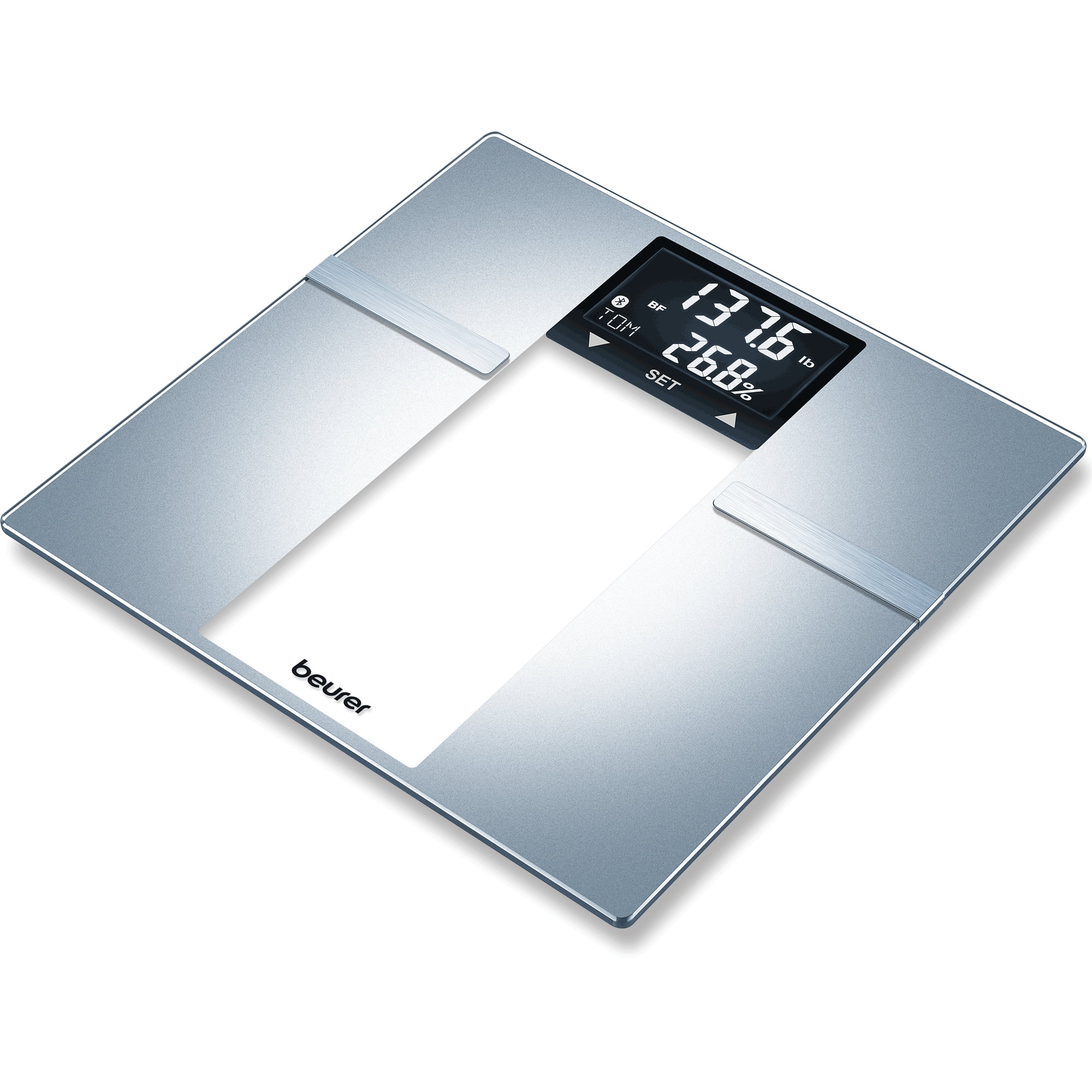 MPBEKING Scale for Body Weight Bathroom Digital Scales Bluetooth Weighing  Scale, High Accuracy, Unlimited Users, Easy-to-Read Backlit LCD Dispaly,  Round Corner Design 400 lb - White