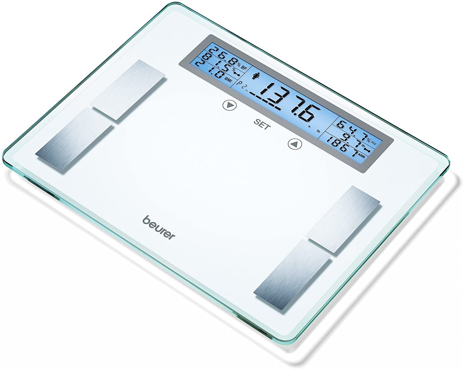 1pc 5mm Glass Thickness Body Analyzer Scale With Weight Range: 5
