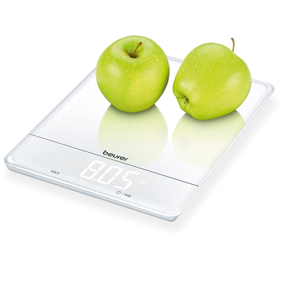 Beurer Digital Kitchen Food Scale, with Extra Weight Capacity, White, KS34  White
