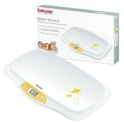 Beurer Digital Scale, Baby and Pet, Curved Weighing Platform, Weighs Up To 44 Lbs, BY80