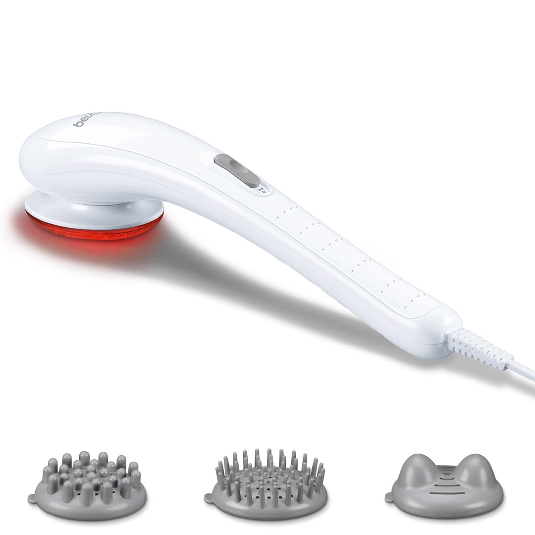 Gvber Quiet Portable Electric Mini Massager With 6 Attachments for Deep  Tissue Massage (Gray)