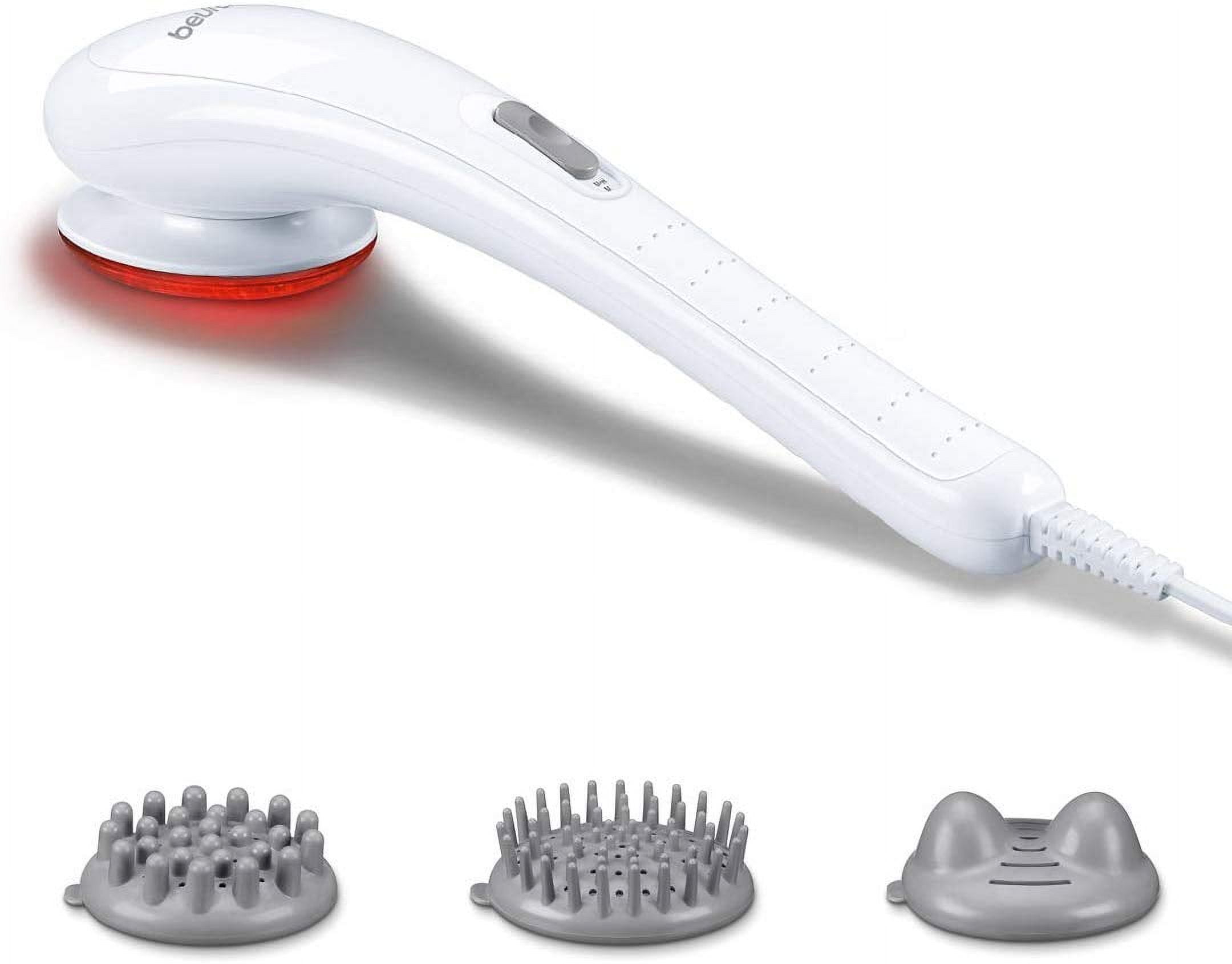 Beurer Handheld Electric Vibrating Massager for Deep Tissue Massaging, 3 Massage Attachments, MG21