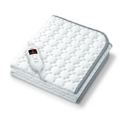 Beurer Heated Underblanket, Perfect for 1 Person, Ultra Soft Fleece, 8 Heating Levels & 3 Timer Settings, Overheat Protection, 59-31.5 inches, Machine Washable, UWB55