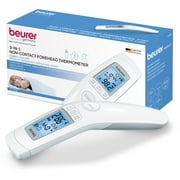 Beurer Non-Contact Infrared Thermometer, Large Illuminated Display, 60 Memory Spaces, FT90