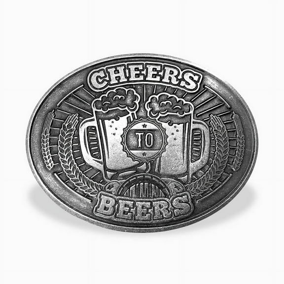 BevBuckle CHEERS TO BEERS Belt Buckle - Holds your drink so you can be hands free