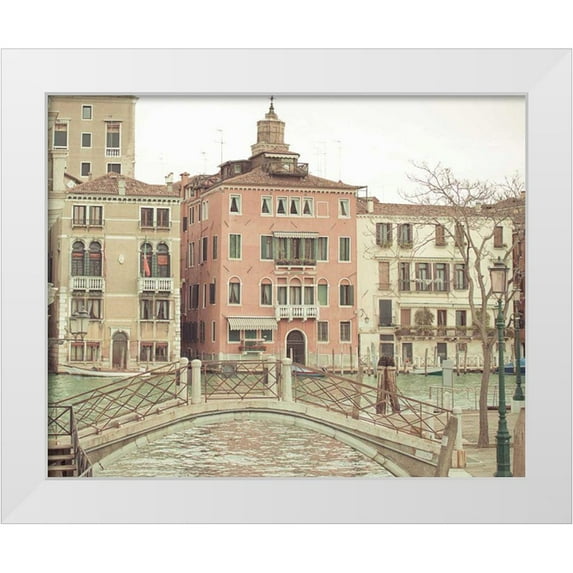 Bevan, Keri 18x15 White Modern Wood Framed Museum Art Print Titled - Sunday Morning in Venice