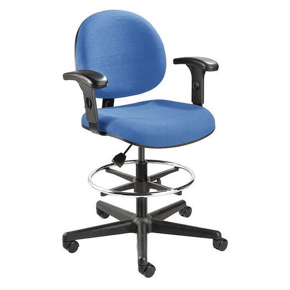 Bevco Drafting Chair,55 in H,Black V4507HC-BL-AV