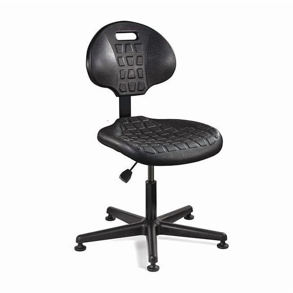Bevco Polyurethane Desk Chair, 15" to 20", No Arms, Black 7000-BLK