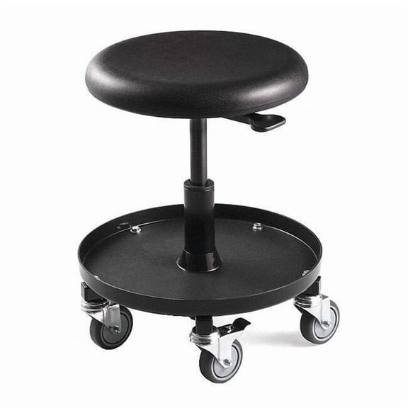 Bevco Round Stool,5-Star,Black,27"H 3357
