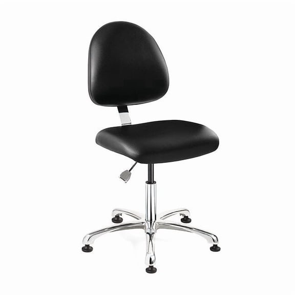 Bevco Vinyl Desk Chair, 15-1/2" to 21", No Arms, Black 9050M-S-BKV