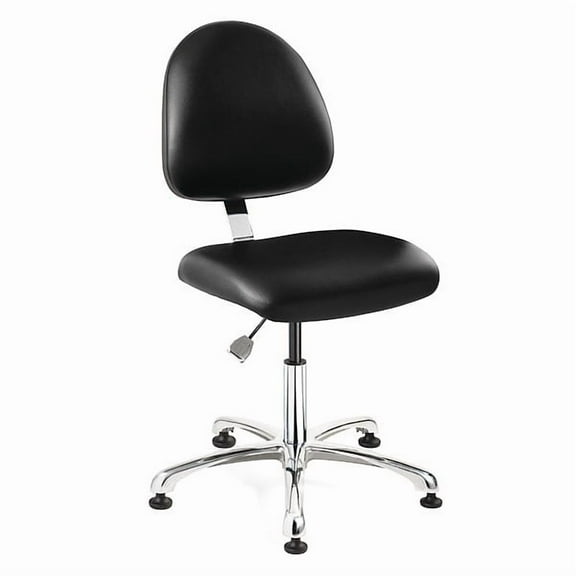 Bevco Vinyl Desk Chair, 15-1/2" to 21", No Arms, Black 9050M-S-BKV