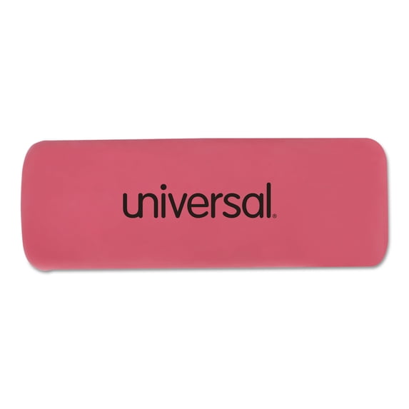 Bevel Block Erasers, For Pencil Marks, Rectangular Block, Small, Pink, 20/pack | Bundle of 5 Packs