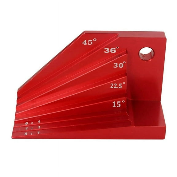 Bevel Block Gauge, Aluminum Alloy Angle Finder Universal Protractor, Miter Angles of 15, 22-1/2, 30, 36and 45