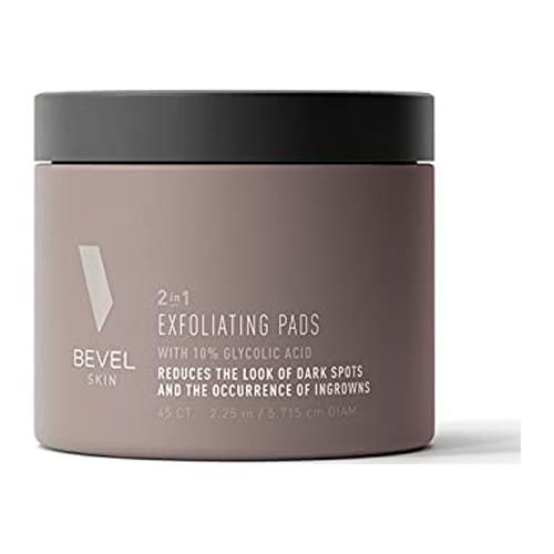 Bevel Exfoliating 10 Glycolic Acid Toner Pads for Face with Green Tea