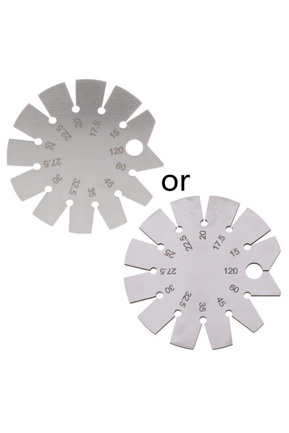 Bevel Gauge with 15-120 Degree Stainless Steel Protractor with Keychain Hole for Easy Carrying