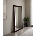 thumbnail image 1 of Rayne Beveled Full Length Wall Mirror 65.5"x32" Floor Mirror Dark Mahogany, 1 of 4