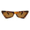 thumbnail image 1 of Beveled Squared Geometric 2-tone Triangular Cat Eye Plastic Sunglasses Tortoise - Brown, 1 of 4