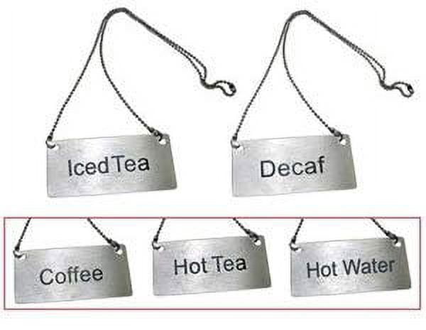 Decaf Tea Sign Beverage Chain Sign, Stainless Steel - Decaf - Walmart.com