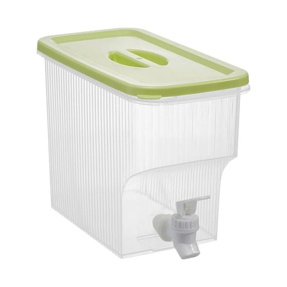Basiess Fridge Drink Dispenser, Refrigerator Water Dispenser with Faucet - Transparent Beverage Dispenser for Iced Tea Lemonade, Drink Pitcher for Family Gatherings Mint Green1